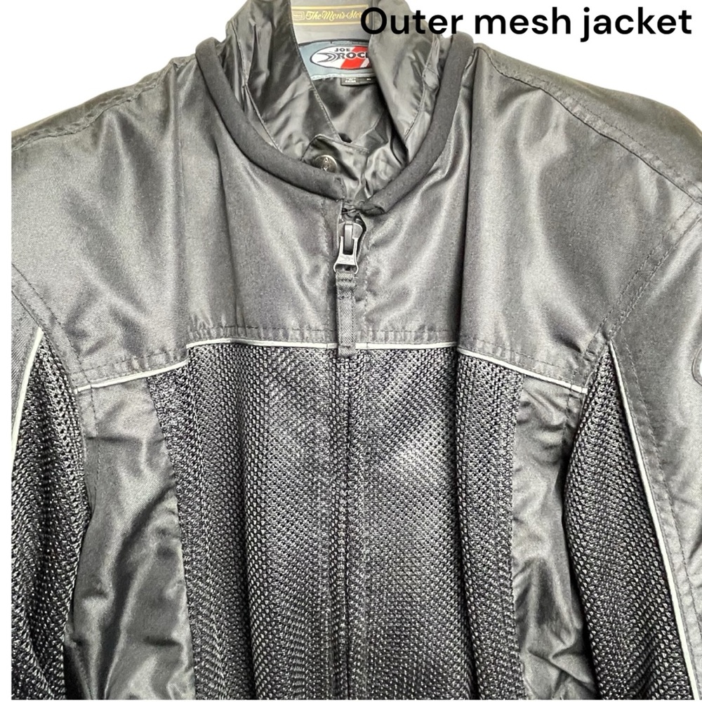 Joe Rocket Mens NWT Velocity Mesh Padded Street Motorcycle Jacket & Liner Sz L - Picture 2 of 16
